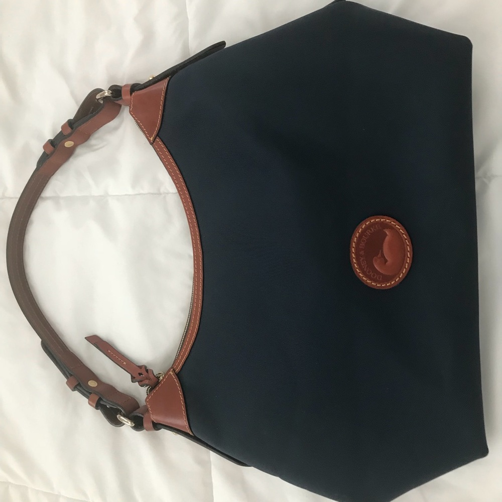 Dooney and Burke navy large nylon bag